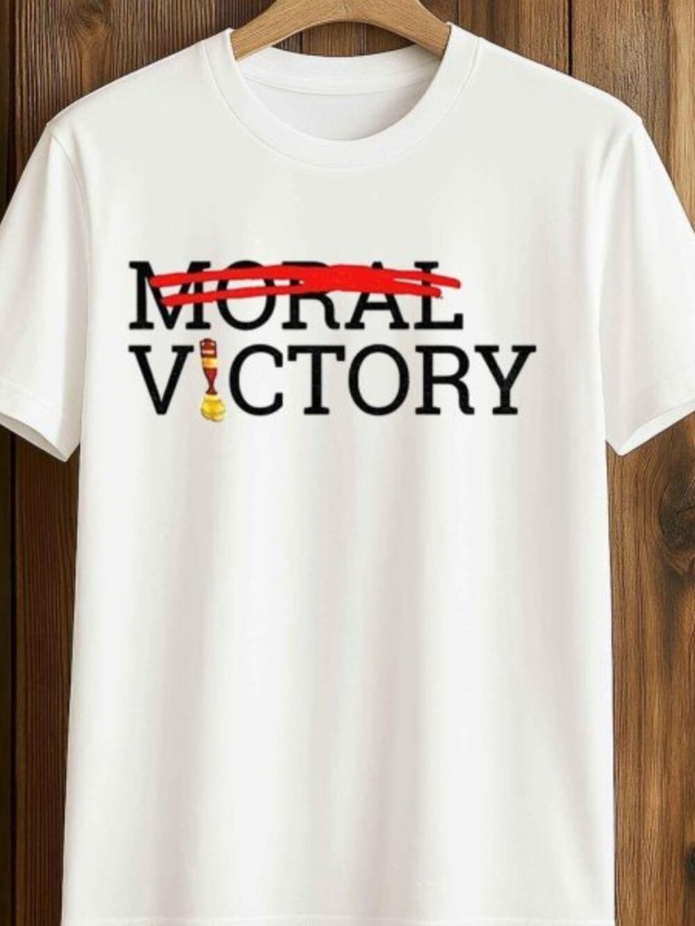 Adam Gilchrist Wears Moral Victory Shirt 05